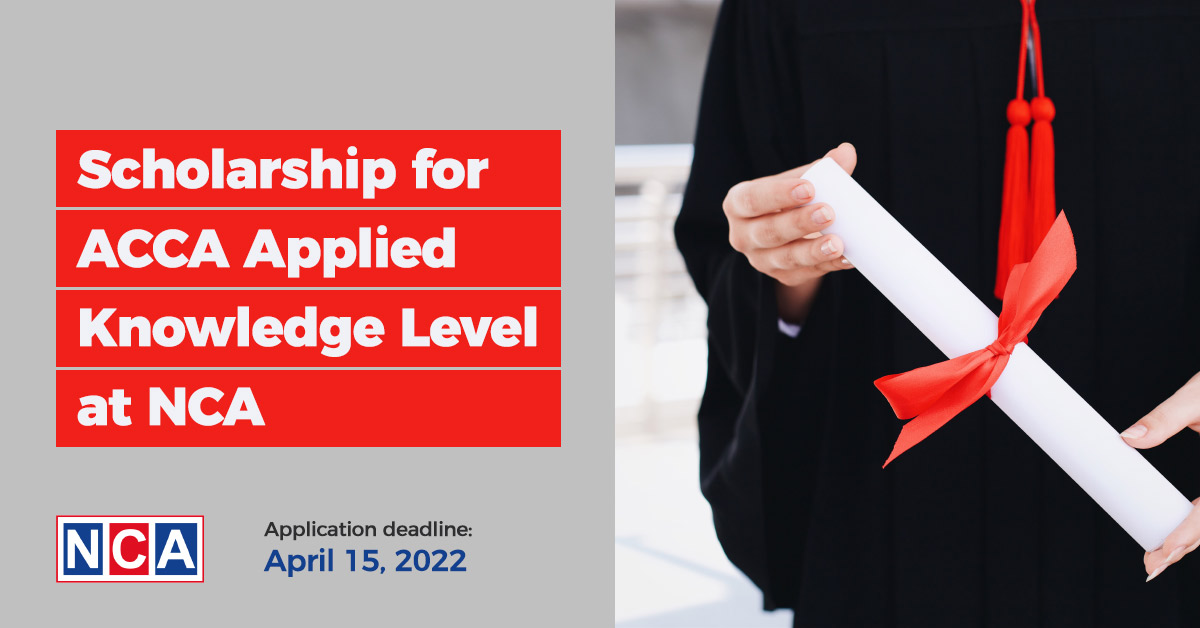 Scholarship opportunity for Chartered Certified Accountancy, ACCA